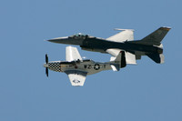 Heritage Flight P-51 & F-16 Key West April 2010